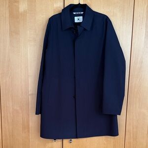 Kired by Kiton Men's Navy Rain Coat